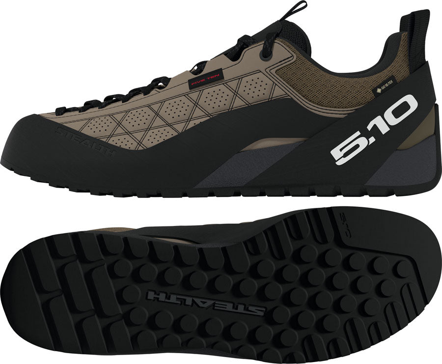 Five Ten Guidetennie Pro GTX Flat Shoes - Mens Cardboard/FTWR White/Core BLK 7.5