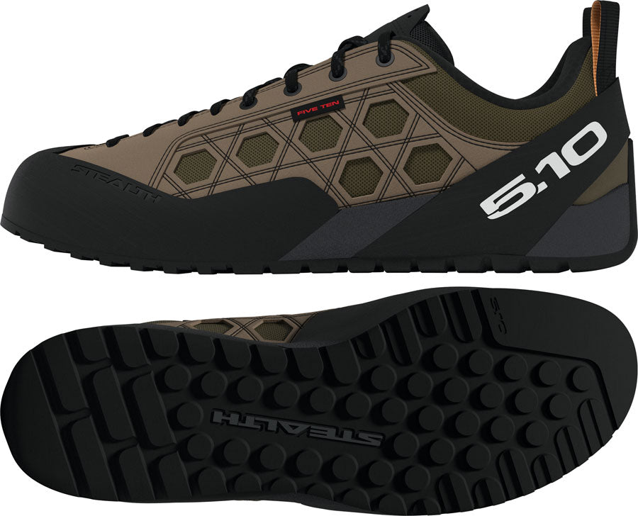 Five Ten Guidetennie Flat Shoes - Mens Cardboard/FTWR White/Core Black 9.5