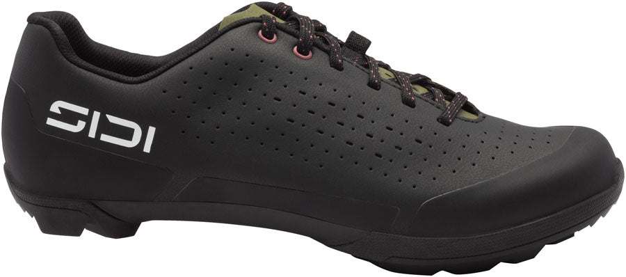 Sidi Asper Laces Gravel Shoes - Mens Black/Olive Green 44