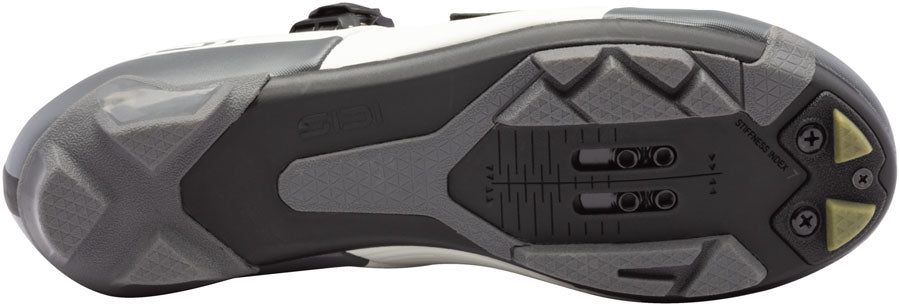 Sidi Silvis XC Clipless Shoes - Mens Ice White/Olive Green 42.5