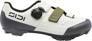 Sidi Silvis XC Clipless Shoes - Mens Ice White/Olive Green 40