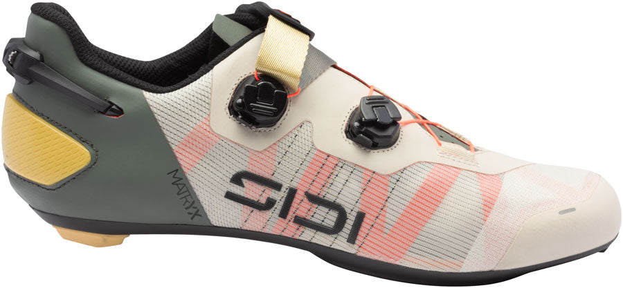 Sidi Wire 3 Road Shoes - Mens Sand Coral Fluo 44.5
