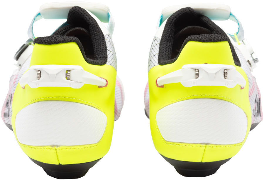 Sidi Wire 3 Road Shoes - Mens White/Yellow Fluo 44