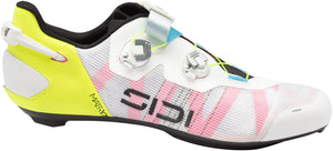 Sidi Wire 3 Road Shoes - Mens White/Yellow Fluo 42.5