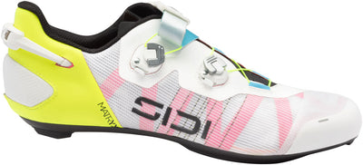 Sidi Wire 3 Road Shoes - Mens White/Yellow Fluo 42.5