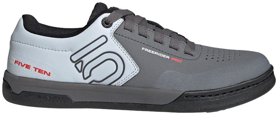 Five Ten Freerider Pro Flat Shoes - Mens Gray Five / Cloud White / Halo Blue 13