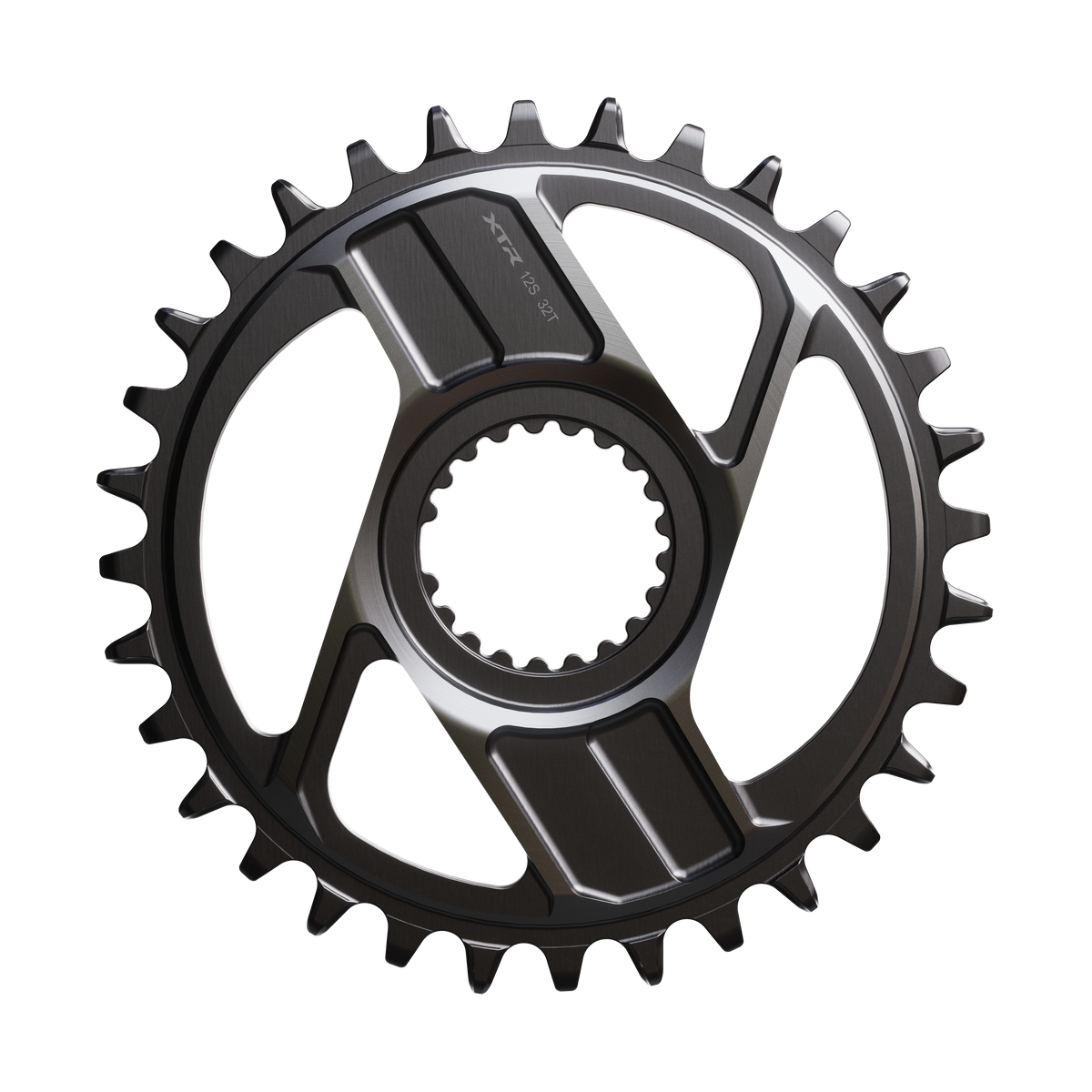 Shimano XTR SM-CRM96 1x Direct Mount Chainring - 32t Shimano Direct Mount For 12-Speed HG+ Chain Fits M9200 and M9220 Crank Dark Gray