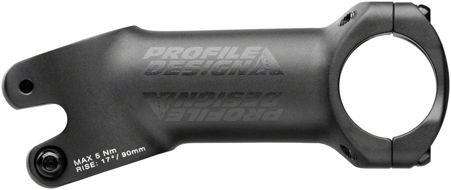 Profile Design 1/Seventeen Stem - 60 mm 31.8 Clamp +/-17 1 1/8" Alloy Black