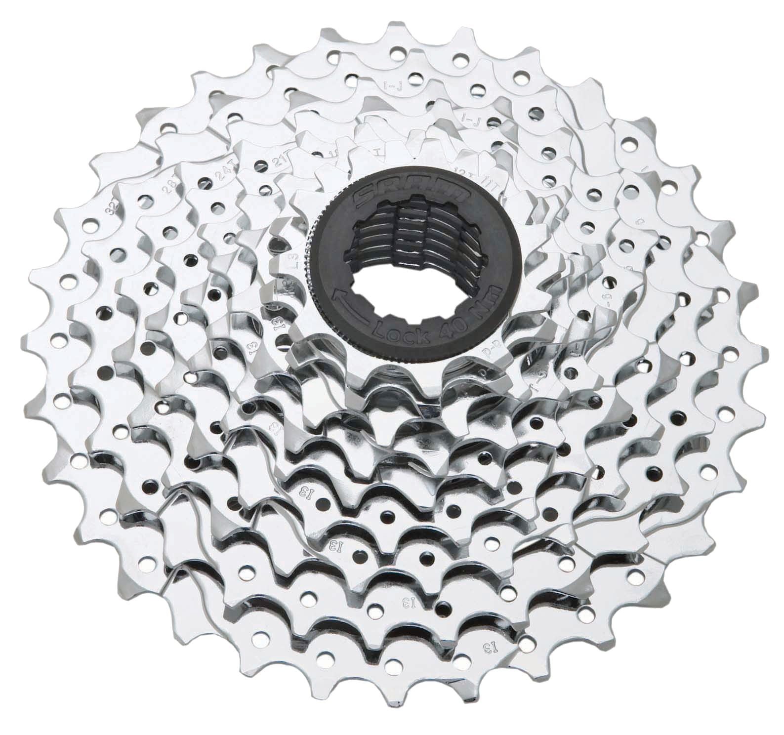 SRAM PG-950 Cassette - 9 Speed 11-28t Silver