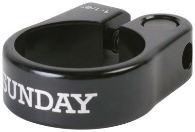 Sunday Slim Seatpost Clamp - 1-1/8" Bolt-On Black