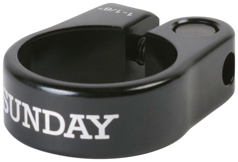 Sunday Slim Seatpost Clamp - 1-1/8" Bolt-On Black