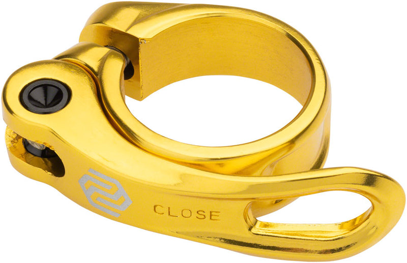 Promax QR-1 Seatpost Clamp - 34.9mm QR Gold