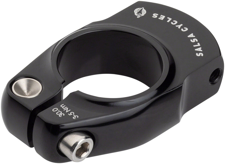 Salsa Rack-Lock Seatpost Clamp - 30.0mm Bolt-On Black