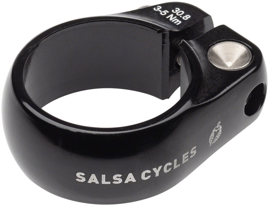 Salsa Lip-Lock Seatpost Clamp - 30.8mm Bolt-On Black