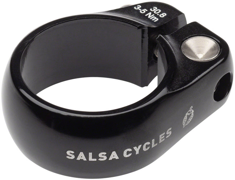 Salsa Lip-Lock Seatpost Clamp - 30.8mm Bolt-On Black