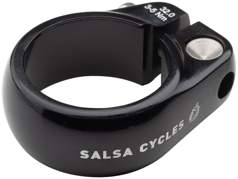 Salsa Lip-Lock Seatpost Clamp - 32.0mm Bolt-On Black