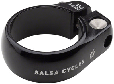 Salsa Lip-Lock Seatpost Clamp - 33.3mm Bolt-On Black