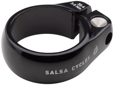Salsa Lip-Lock Seatpost Clamp - 35.4mm Bolt-On Black