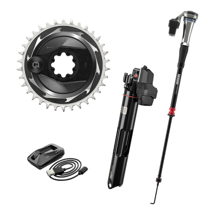 SRAM Flight Attendant Upgrade Kit - (Charger RD 2 Damper for SID35, ISOSTRUT FA Shock, XXSL Power Meter, 34t Cring, 2 Batteries w/charger) - TREK Supercaliber 9.9 X0 / 9.8 GX Gen 2