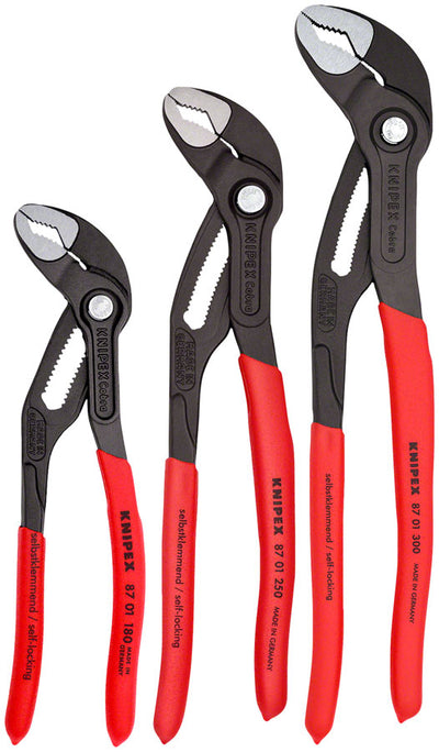 Knipex Cobra Pliers Set - 3 Piece 7" 10" 12"