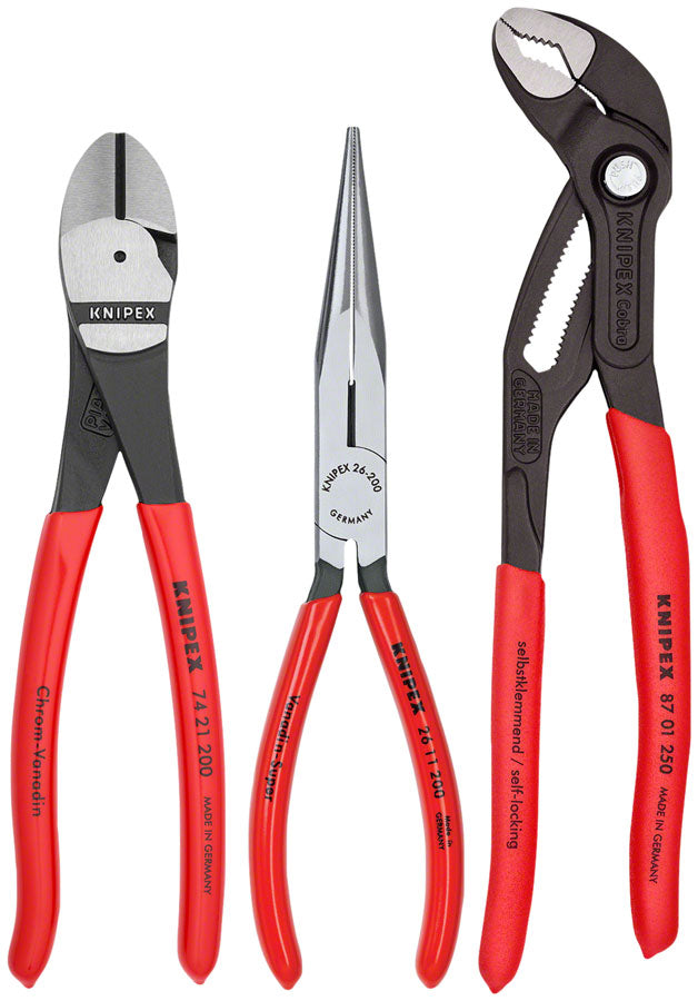 Knipex Universal Plier Set with Cobra Plier - 3 Piece