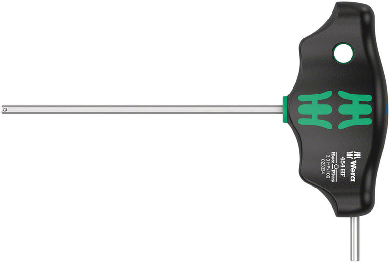 Wera 454 HF T-handle hexagon screwdriver Hex-Plus holding function 3 x 100 mm