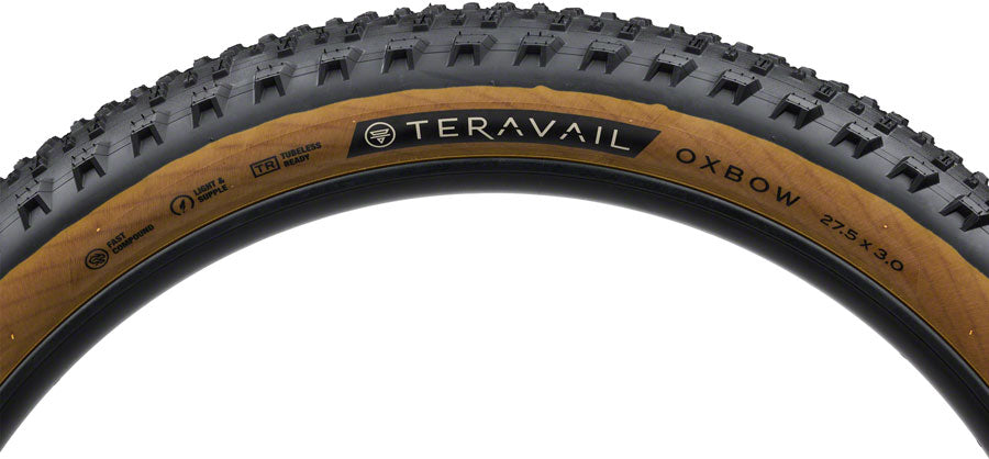 Teravail Oxbow Tire - 27.5 x 3 Tubeless Folding Tan Light and Supple