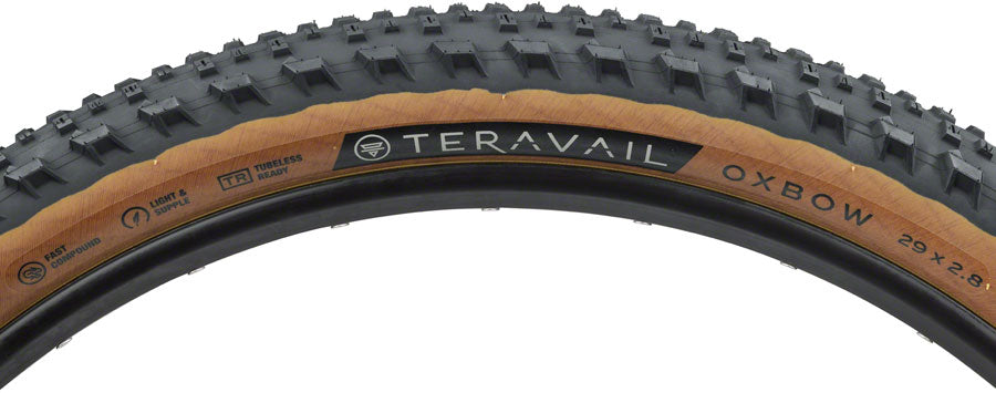 Teravail Oxbow Tire - 29 x 2.8 Tubeless Folding Tan Light and Supple