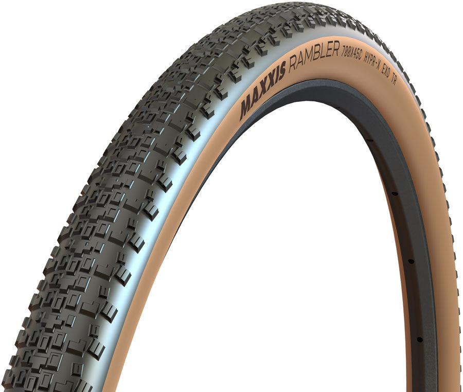 Maxxis Rambler Tire - 700 x 45, Tubeless, Folding, Black/Tan, Dual, EXO