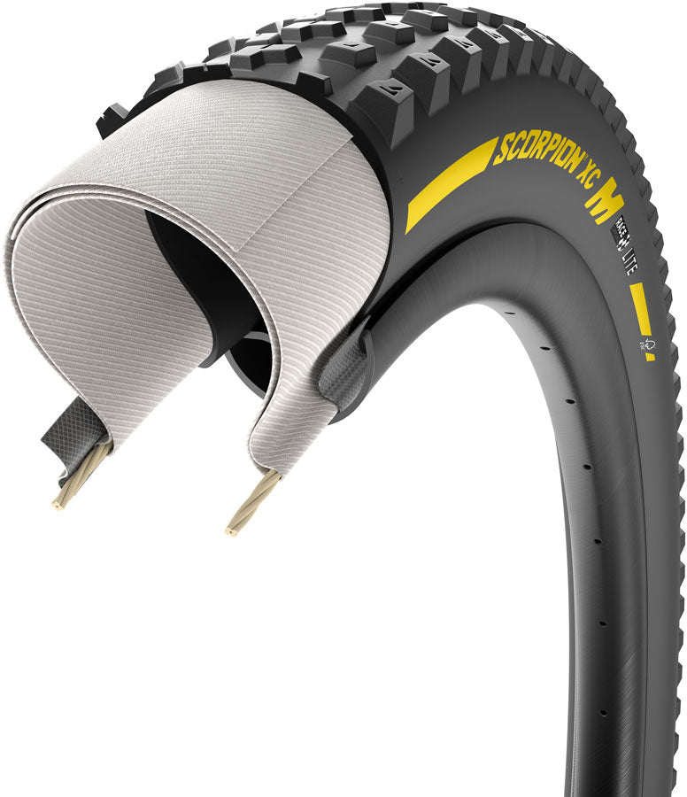 Pirelli Scorpion XC M Tire - 29 x 2.4 Tubeless Folding YLW Label Team Edition Lite Race