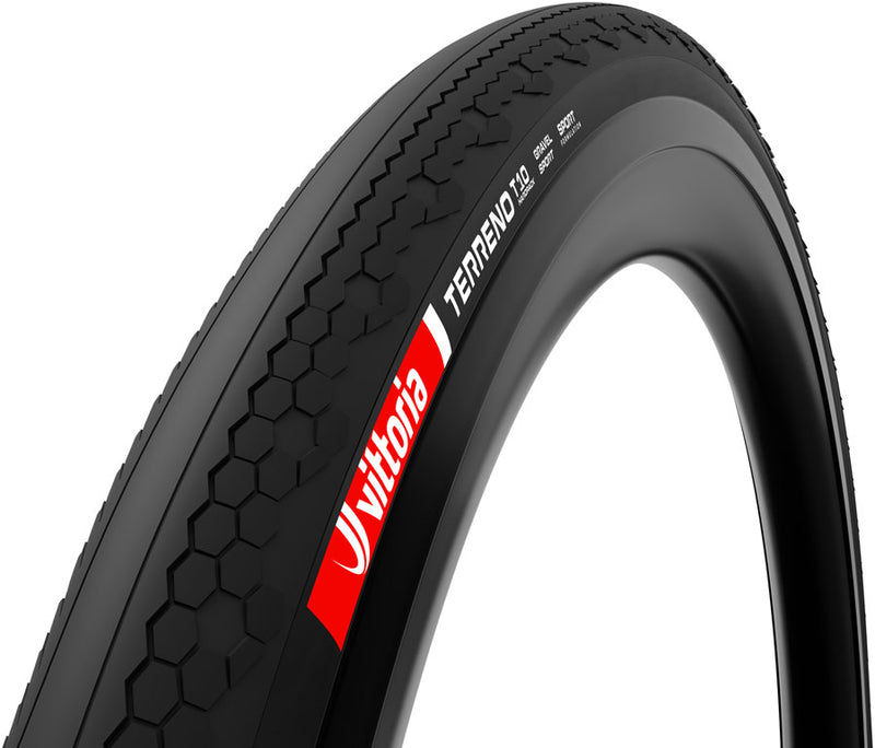 Vittoria Terreno T10 Hardpack Tire - 700 x 37 Clincher Folding BLK Gravel Sport