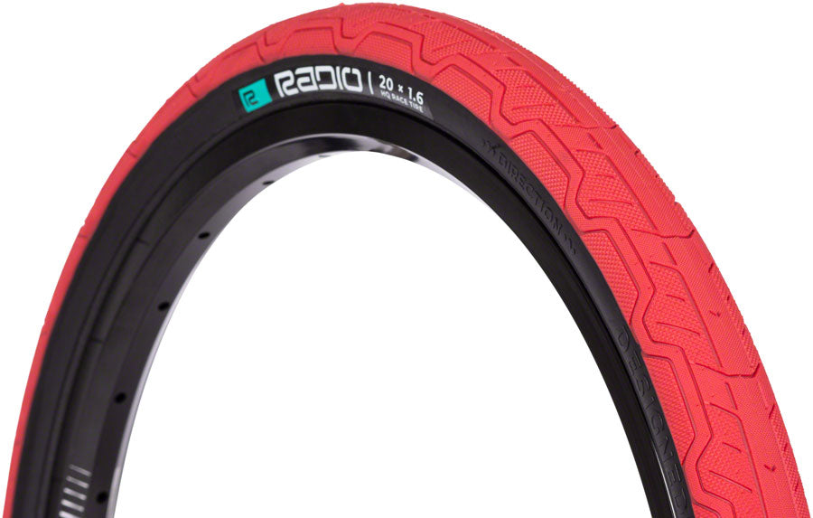 Radio Raceline Oxygen Tire - 20 x 1.6 Clincher Folding Red/Black 120 TPI