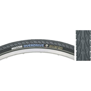 Overdrive Tire - 27.5 x 1.65, Clincher, Wire, Black/Reflective, Single, Silk Worm