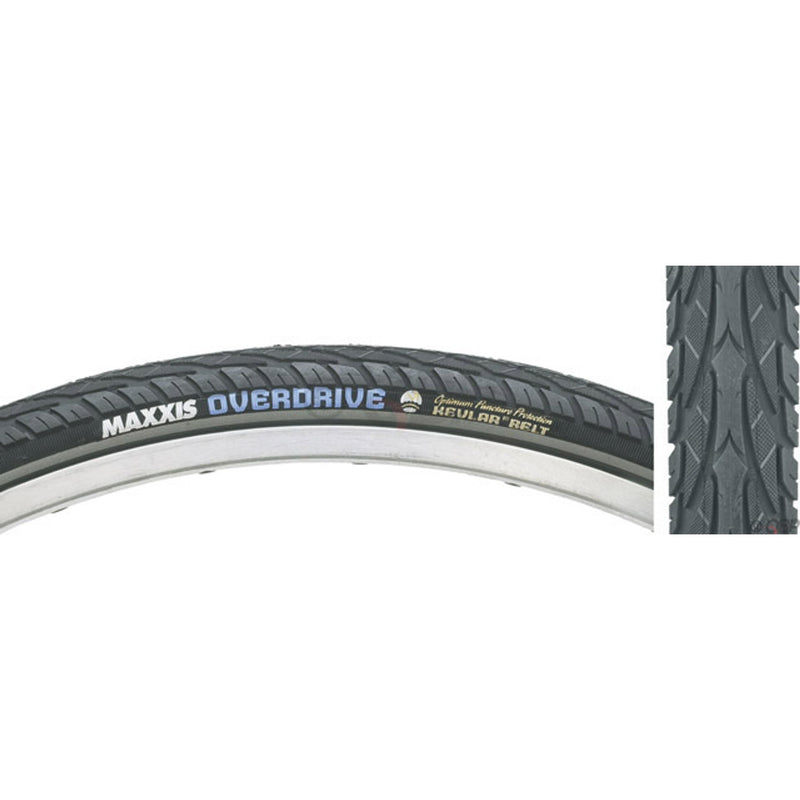 Overdrive Tire - 27.5 x 1.65, Clincher, Wire, Black/Reflective, Single, Silk Worm