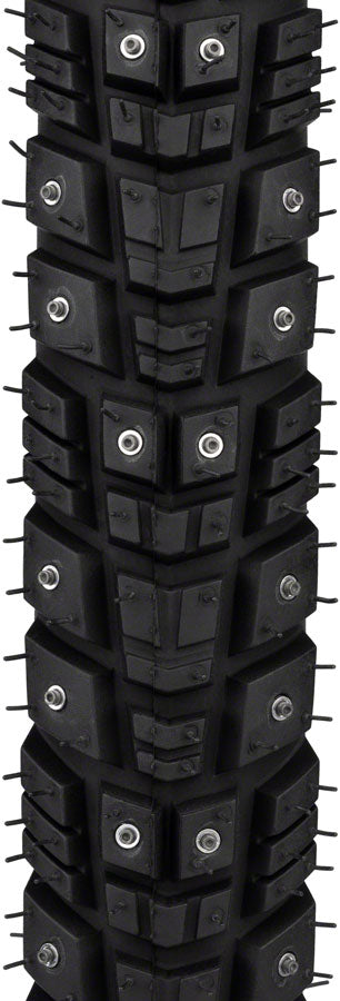 45NRTH Gravdal Tire - 700 x 45 Tubeless Folding BLK 60 TPI 240 Concave Carbide Aluminum Studs
