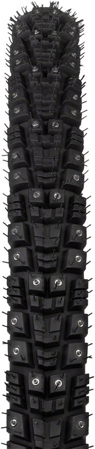 45NRTH Gravdal Tire - 700 x 45 Tubeless Folding BLK 60 TPI 240 Concave Carbide Aluminum Studs