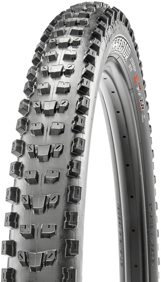 Maxxis Dissector Tire - 29 x 2.4, Tubeless, Folding, Black, 3C Maxx Grip, DoubleDown, Wide Trail - (White Label) - Open Box, New