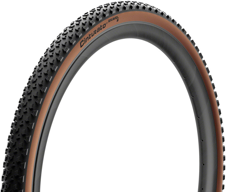 Pirelli Cinturato Gravel S Tire - 700 x 50 Tubeless Folding Classic Tan