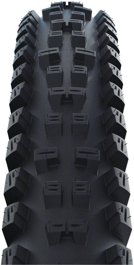 Schwalbe Tacky Chan Tire - 29 x 2.40 Tubeless Folding BLK Evolution Line Super Gravity Addix Soft E-50