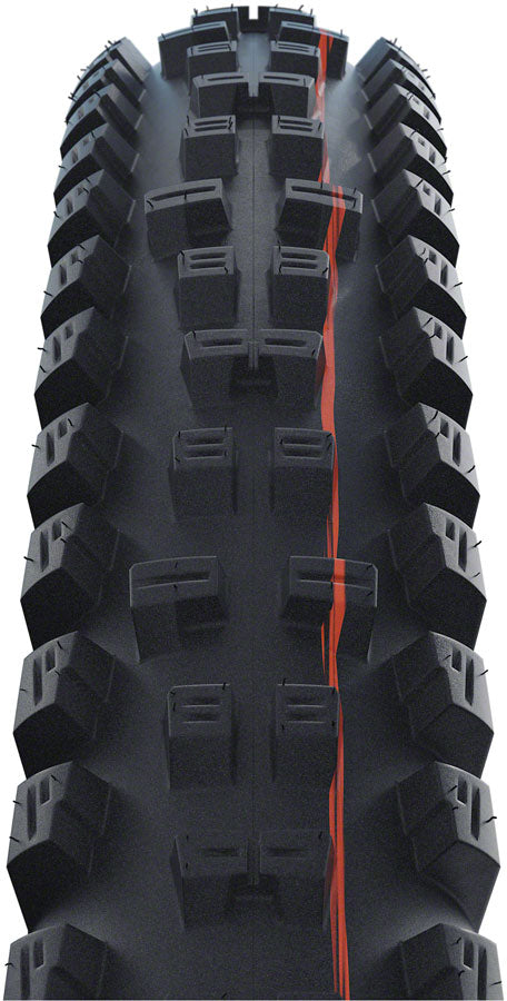 Schwalbe Tacky Chan Tire - 29 x 2.40 Tubeless Folding BLK Evolution Line Super Ground Addix Soft E-50