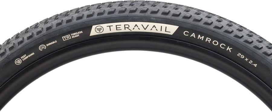 Teravail Camrock Tire - 29 x 2.4 Tubeless Folding BLK Light Trail Fast Compound