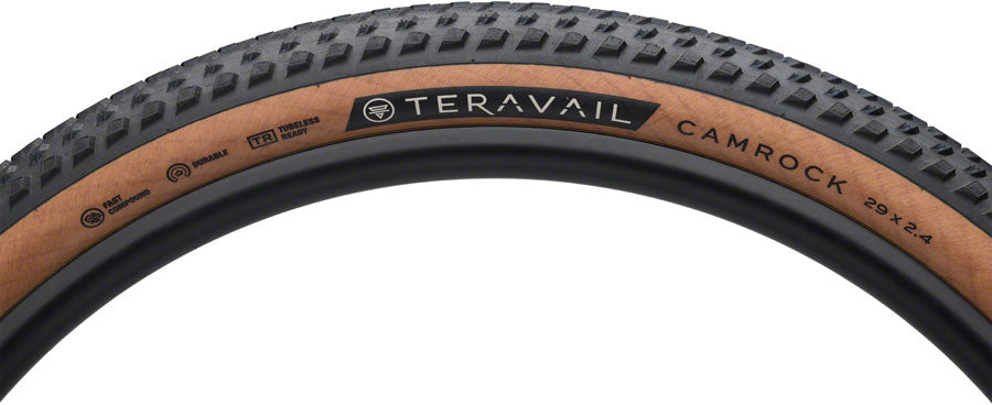 Teravail Camrock Tire - 29 x 2.4 Tubeless Folding Tan Light Trail Fast Compound