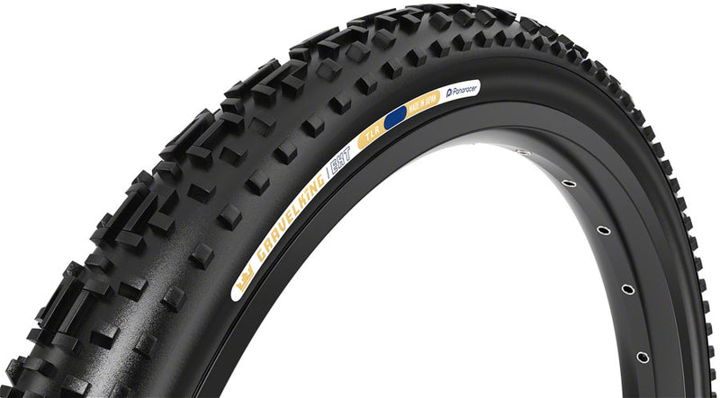 Panaracer GravelKing EXT Gravel Tire 700x38C Folding Tubeless Ready ZSG Gravel Tuff Tex BeadLock 120 Black