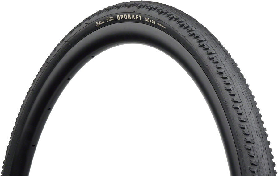 Teravail Updraft Tire - 700 x 40 Tubeless Folding BLK Light Supple Fast Compound