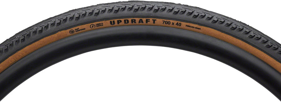 Teravail Updraft Tire - 700 x 40 Tubeless Folding Tan Durable Fast Compound