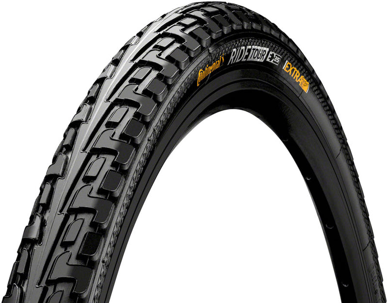 Continental Ride Tour Tire - 700 x 28, Clincher, Wire, Black, ExtraPuncture Belt, E25