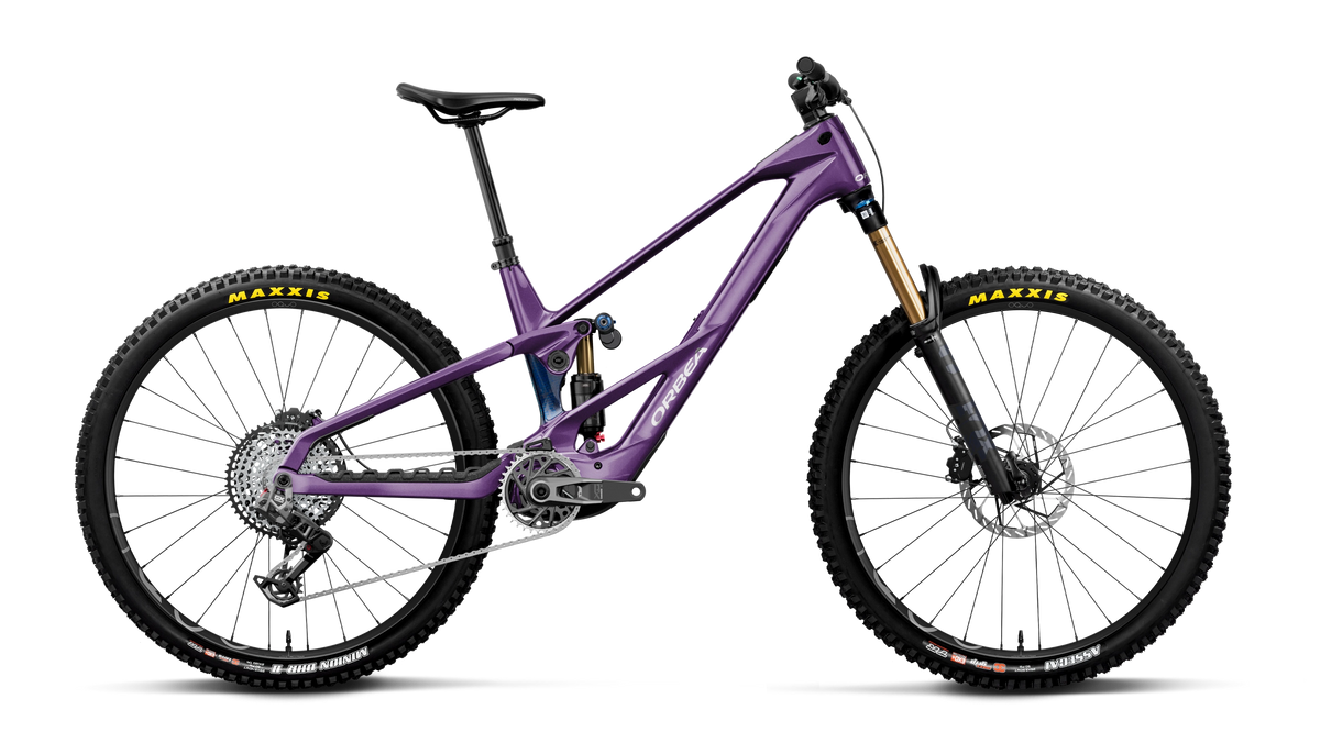 Orbea Wild LT M-Team RS 2027 - Royal Plum-Noctiluca C.View (Gloss) - drive side view