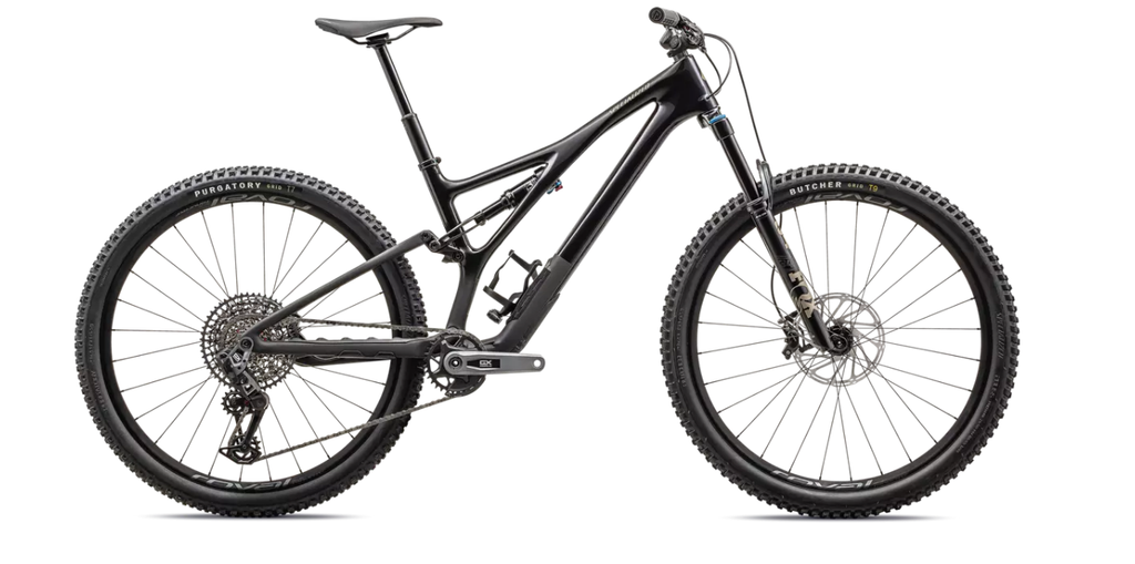 2023 Specialized Stumpjumper Expert 29" Carbon Mountain Bike - S1, GLOSS OBSIDIAN / SATIN TAUPE