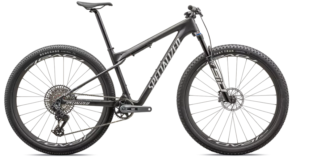 2024 Specialized Epic World Cup Expert 29" Carbon Mountain Bike - X-Small, SATIN CARBON / WHITE PEARL