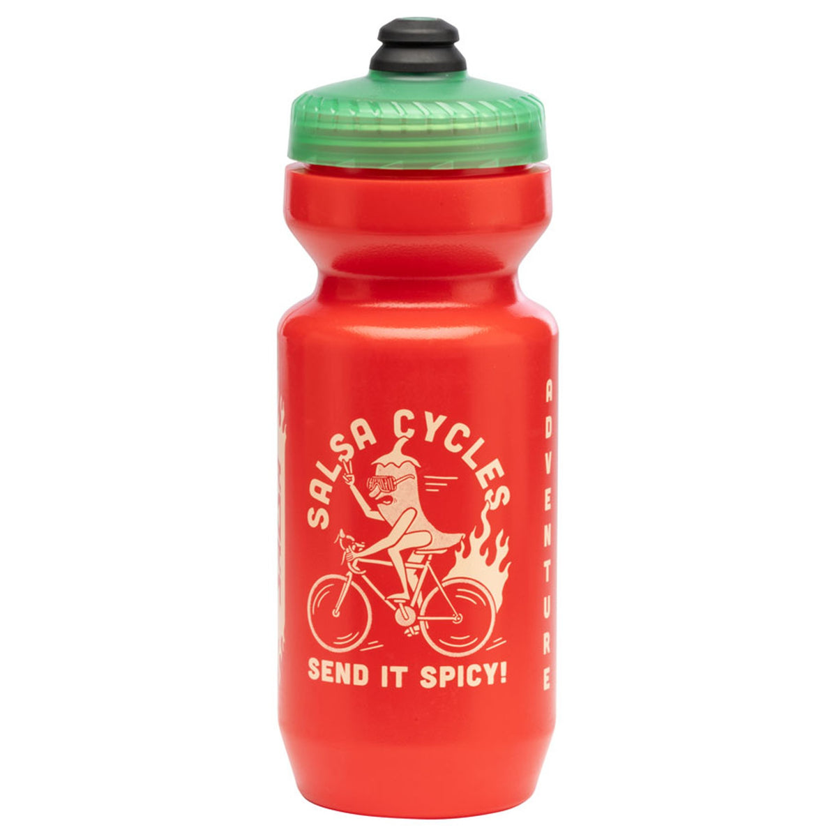 Extra Spicy Purist Non-Insulated Water Bottle - Hot Red, 22oz